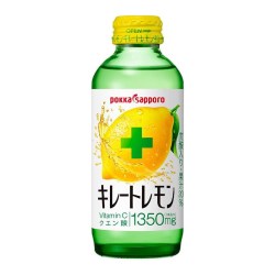 POKKA SAPPORO 日本进口PokkaSapporo柠檬碳酸饮料柠檬果汁果味清新