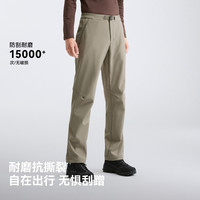 伯希和 软壳裤男户外防风高弹徒步长裤子女116307067木棕S