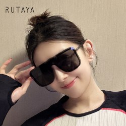 RUTAYA太阳镜rock城市防风镜运动一片式墨镜男女通用秋冬大框显瘦