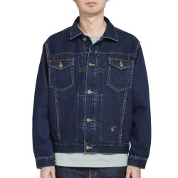 山之道 三夫户外赤松复古牛仔外套男士宽松休闲夹克春秋