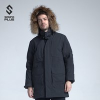 移动端：SANFO PLUS 幻影防水硬壳羽绒服 工装防风雪保暖登山服 19090