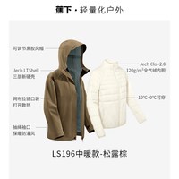 移动端：蕉下 女气绒冲锋衣LS903三合一外套防风防水登山服户外旅行登山