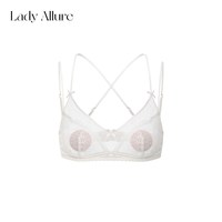 LADYALLURE 「LA」Lofria·黛西花园｜法式纯欲蝴蝶结蕾丝交叉美背文胸套装女