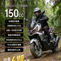 SYM 三阳哈士奇ADV150 龙骨踏板燃油摩托车长续航智控运动 烟茶黑