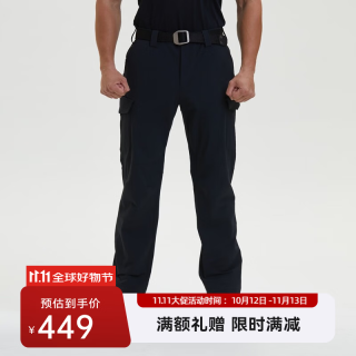 SANFO PLUS 三夫户外软壳裤加强耐磨游侠双面织战术秋冬男防泼水防风保暖裤 黑色 L