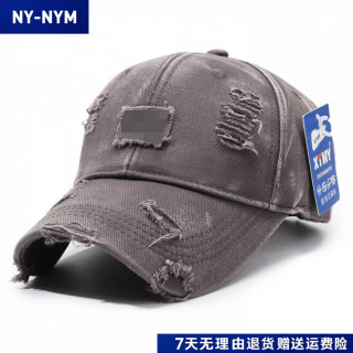 NY-NYM 韩版破洞鸭舌帽男女百搭可调节