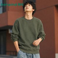 百亿补贴：热风 保暖摇粒绒圆领卫衣男秋冬软糯亲肤套头衫日常通勤青少年上衣