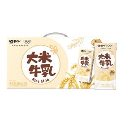 蒙牛 大米牛乳全脂调制乳 康美苗条装 200ml*12包