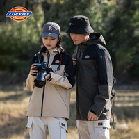 Dickies 秋冬女士拼色连帽夹克户外耐磨防风防水工装冲锋外套