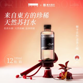长生之脉 饮用水克东天然330ml*12瓶苏打水弱碱性冷矿泉水ph8.5无糖无气整箱