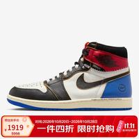 Jordan 男休闲鞋AJ1 UnionHighOG潮流运动鞋IO7847-002黑白蓝42.5