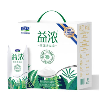 君乐宝 0添加蔗糖含膳食纤维 常温酸奶200g*12盒