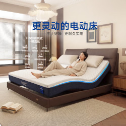 梦百合 床主卧高端大气2026新款意式轻奢真皮大床双人床星云齐边智能床 星云智能床-智能床架 朗悦床垫