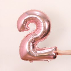 匠之心 气球 30寸香槟金数字2 派对装饰