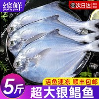 缤鲜 银鲳鱼新鲜冷冻捕鲜活金鲳鱼昌鱼白鱼平鱼鳊鱼海鱼海鲜水产