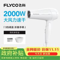 飞科 FH6232 2000W大功率速干 白色 电吹风机