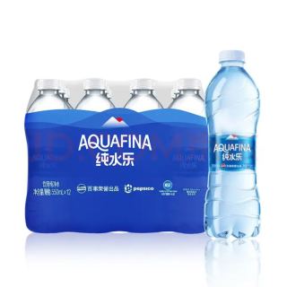 AQUAFINA 百事可乐 纯净水纯水乐 饮用水 550ml*12瓶