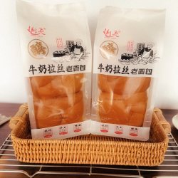 荆天 牛奶拉丝面包零食即食奶香手撕老面包营养早餐代餐怀旧西式糕点420g2袋装