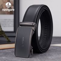navigare 小帆船男士皮带真皮自动扣腰带商务休闲百搭裤带官方正品