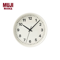 無印良品 MUJI 指针式挂钟 白色 直径26.5cm
