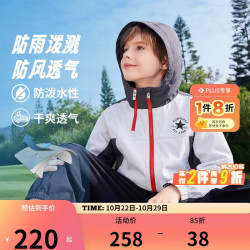 匡威 男女童连防泼水连帽风衣2026年春季新款儿童经典休闲外套