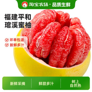 聪季 红心柚子正宗琯溪蜜柚福建平和红肉新鲜水果当季时令三红现摘农场