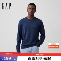 Gap 小熊刺绣长袖针织衫休闲上衣美版
