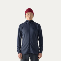 HAGLÖFS HAGLOFS火柴棍Korp Mid Hood户外运动中层夹克男子抓绒衣上衣 拉普蓝 S