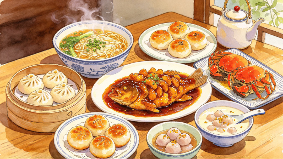 苏州美食插画