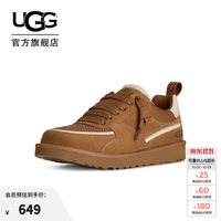 UGG 1180011 圆头系带休闲鞋 栗色 42