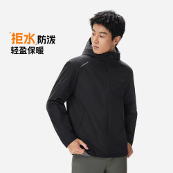 李宁 2026冬季新品男子户外通勤防泼水健身运动防护短棉服AJMW173 -1黑 L
