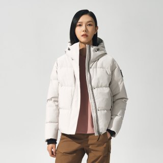 移动端：北极狐 2020新款女士户外防风保暖透气白鹅绒羽绒夹克 09202208