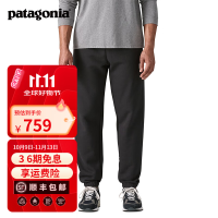 巴塔哥尼亚 男士休闲混纺棉弹性加绒柔软运动长裤 Shop Sticker 26070 BLK 版型偏大，建议小一码