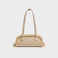 CHARLES & KEITH CHARLES&KEITH 拼接毛绒单肩腋下包法棍包CK2-30782751-2