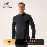 始祖鸟 RHO SV ZIP NECK 男子 内层长袖上装 BLACK/黑色 L