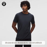 lululemon 丨Fundamental™ 男士短袖 T 恤 速干 LM3CZPS 深海蓝黑 XS