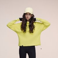 又见高山 MetaMount 春新品美式针织连帽长袖卫衣帽衫运动上衣女