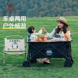骆驼 营地车桌板桌面买菜溜娃遛狗野营野餐小推车盖板桌子