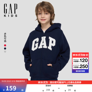 Gap 仿羊羔绒 儿童连帽卫衣 海军蓝 130 /68(8-9岁)