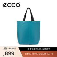 ecco 工坊系列9105802 皮质单肩包 湖蓝