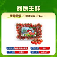 百亿补贴：知翠 小串收小番茄生吃带枝车厘茄小西红柿净重2斤顺丰上门