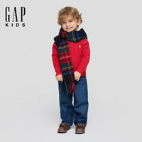 Gap 男幼童小童 经典绞花针织衫儿  红色 100 /52(2-3岁)