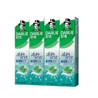 88VIP、淘金币可用:好来 原黑人牙膏清新双效200g*4支