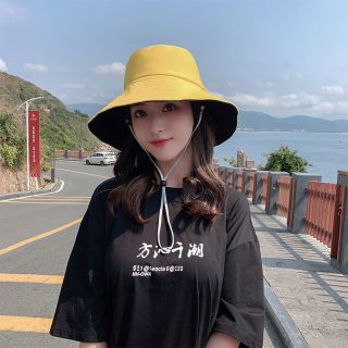 渔夫帽女夏季防晒遮阳帽日系盆帽太阳帽防紫外线凉帽双面可戴百搭