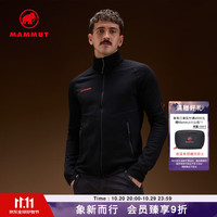 猛犸象 红标 Aconcagua 男士经典户外休闲舒适保暖抓绒立领中层夹克 黑色 L