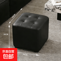 / 家用小凳子成人客厅高级感方凳儿童坐墩耐用换鞋凳沙发凳实木矮凳 30*30*30方凳