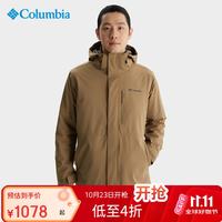 哥伦比亚 户外男子金点防水三合一棉内胆冲锋衣棉服WE8778 257 XL