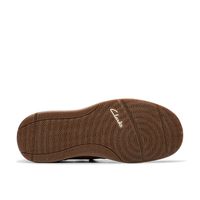 Clarks 男士 Sailview Step一脚蹬船鞋 休闲舒适乐福鞋 浅褐色磨砂皮 43 (10 US)  宽版