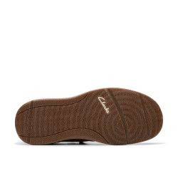Clarks 男士 Sailview Step一脚蹬船鞋 休闲舒适乐福鞋 浅褐色磨砂皮 43 (10 US)  宽版