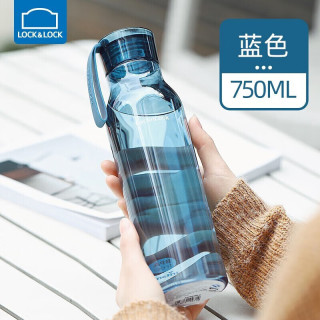乐扣乐扣 塑料水杯运动便携杯夏季tritan 蓝色Tritan材质750ml